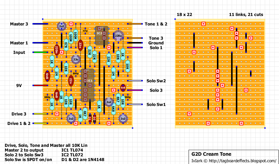 Guitar FX Layouts: G2D Cream Tone